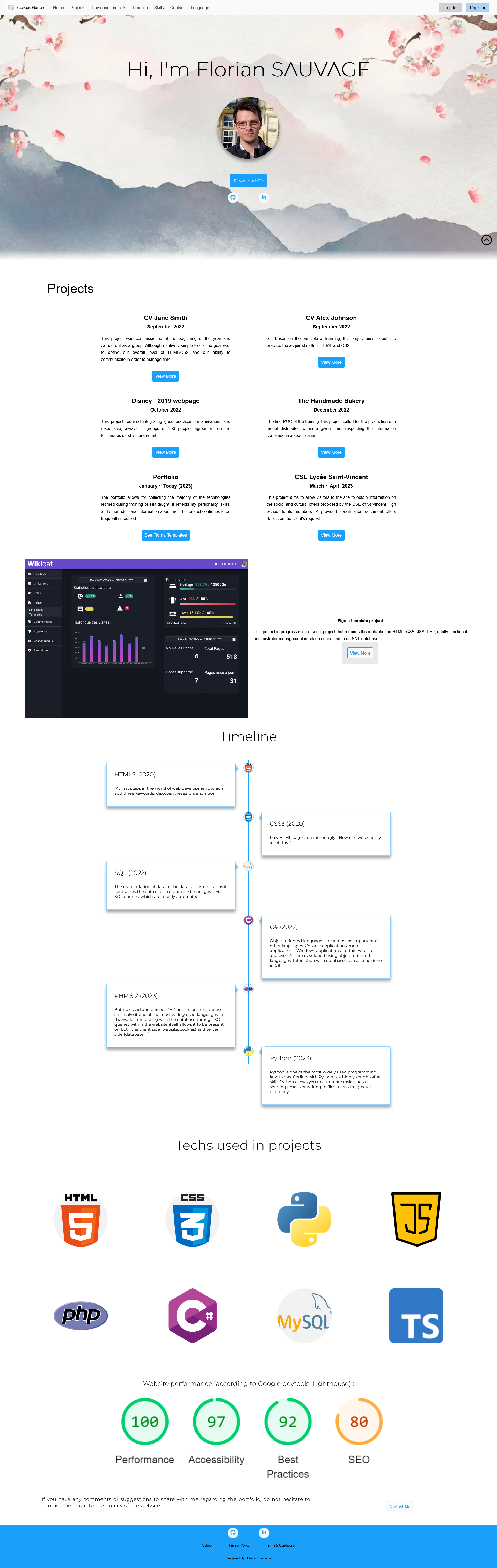Aperçu Portfolio v1