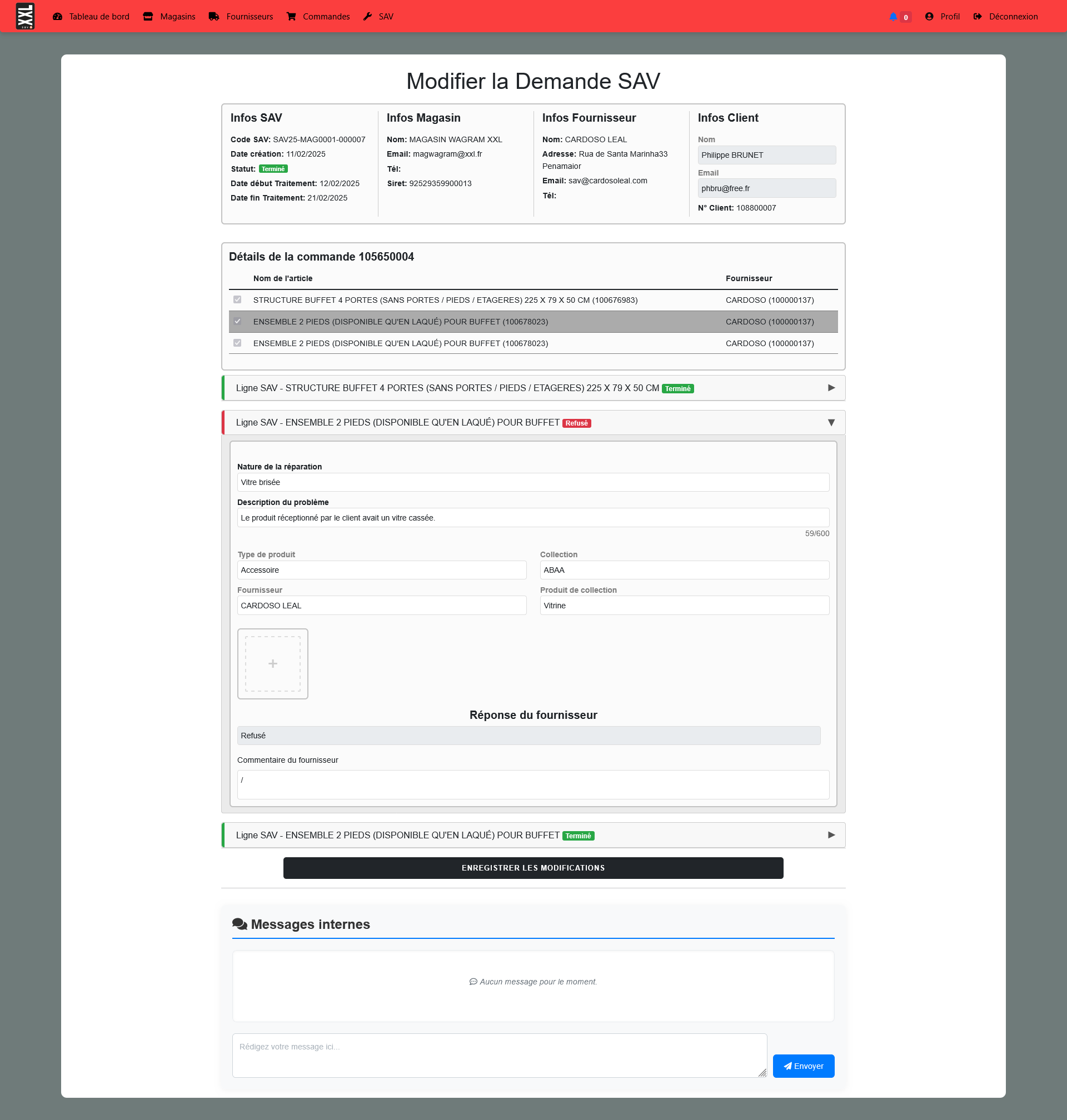 Aperçu SAV Expresso